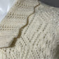 Vintage Cream Open Front Duster Cardigan With Beaded Trim Sz-Small