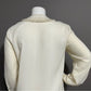 Worthington Pearl Beaded Peter Pan Collar Cream Blouse Sz-18M