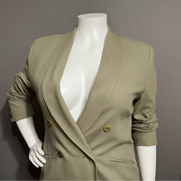 JH Collectibles Sage Rayon Double Breasted Blazer Sz-16