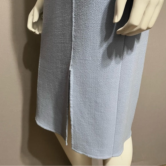 Doncaster Light Blue 100% Wool Pencil Dress Sz-4