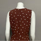 Ann Taylor Brown Polka Dot Midi Dress Sz-8