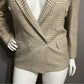 Austin Reed Wool Blend Tan Houndstooth Unisex Blazer Sz-XL