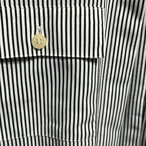 Chaus Striped Button Front Shirt Sz-Small