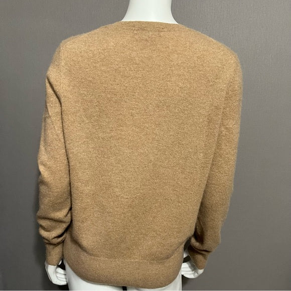 Autograph Camel 100% Cashmere Crewneck Sweater Sz-12