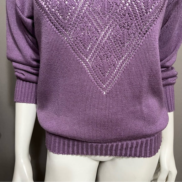 Vintage Lavender Crewneck Sweater Sz-S/M