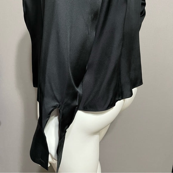 Jones New York Black 100% Silk Blouse Sz-20W