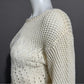 Vintage It’s Pure Gould Cream Knit Sweater Sz-Small