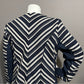 Lane Bryant Blue | Cream Striped Cotton Blazer Sz-20