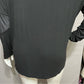 Allure Black Long Mesh Sleeve Athletic Knit Tops Sz-2X