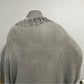 Marvelush Fringed Taupe Open Cardigan -Plus Size (One Size)