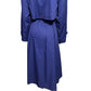 Vintage Sanyo Purple Longline Tie Waist Trench Jacket Sz-10