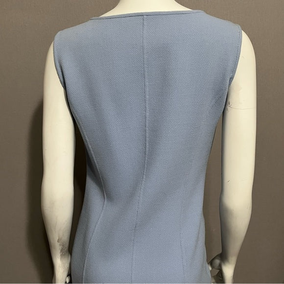 Doncaster Light Blue 100% Wool Pencil Dress Sz-4