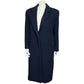 Vintage Cuddle Coat Navy Wool Blend Coat Sz-Medium
