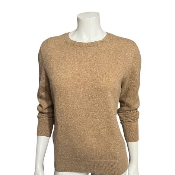 Autograph Camel 100% Cashmere Crewneck Sweater Sz-12