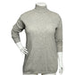 Liz Claiborne Gray Lambswool & Rabbit Hair Mock Neck Oversized Sweater Sz-Medium