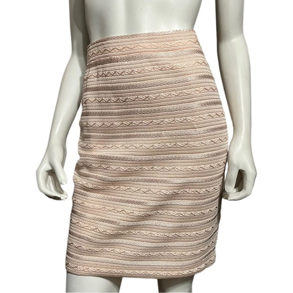 St. John Light Pink Sparkle Career Pencil Skirt Sz-4