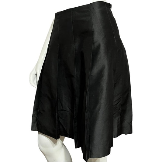 Banana Republic Black Like Silk Skirt Sz-0