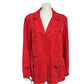 Chico’s Tomato Red Modal Lightweight Rain Safari Jacket Sz-1X
