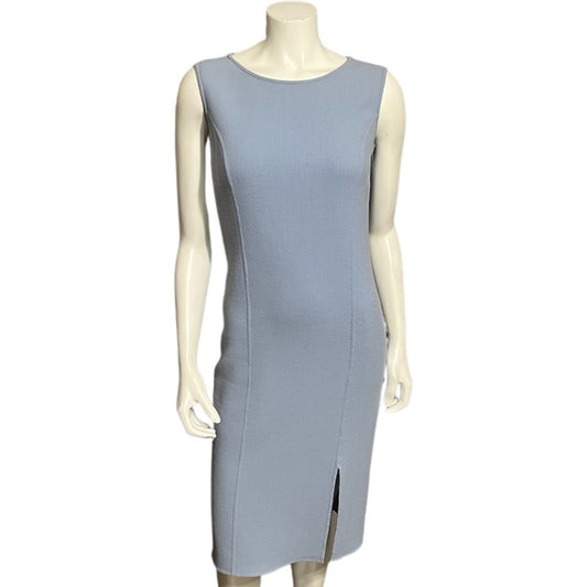 Doncaster Light Blue 100% Wool Pencil Dress Sz-4