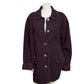 Talbots 100% Wool Unlined Purple Coat Sz-Medium