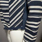 Lane Bryant Blue | Cream Striped Cotton Blazer Sz-20
