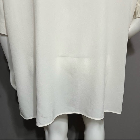 Lafayette 148 Cream 100% Silk Blouse Sz-2X