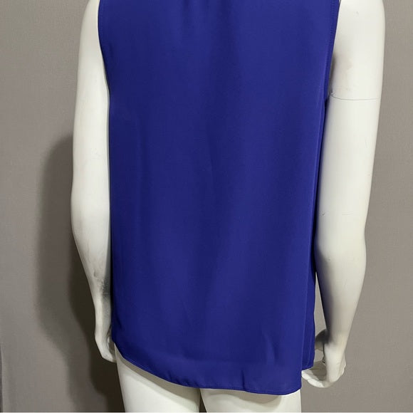 Nine West Purple V Neck Shell Blouse Sz-Medium