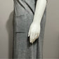 Roaman’s Gray Ribbed 2 Pc Knit Duster Cardigan & Dress Set Sz-Large