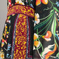 Anthropologie Floral Long Sleeve Sheer Boho Maxi Dress Sz-8