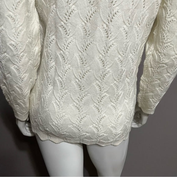 Vintage It’s Pure Gould Irish Cream Knit Cardigan Sweater Sz-Medium