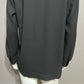 Ann Taylor Black Button Front Blouse Sz-Large Petite