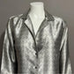 Vintage Kathie Lee Silver Dots Blouse Sz-Medium