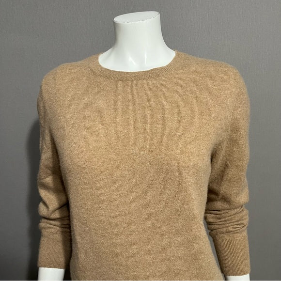 Autograph Camel 100% Cashmere Crewneck Sweater Sz-12