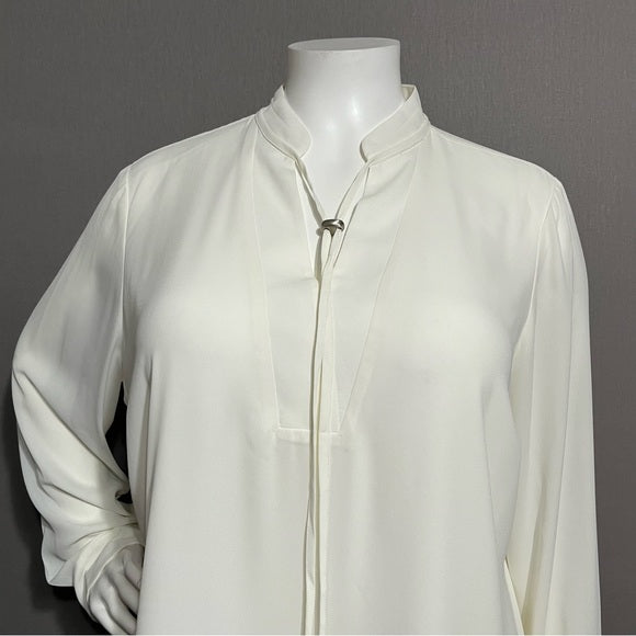 The Limited Collection Cream Long Sleeve Pullover Blouse Sz-2X