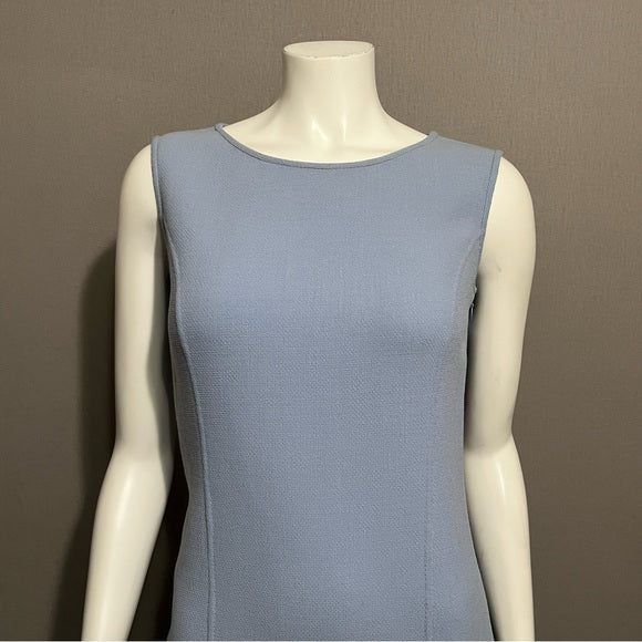 Doncaster Light Blue 100% Wool Pencil Dress Sz-4