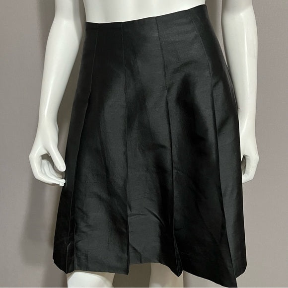 Banana Republic Black Like Silk Skirt Sz-0