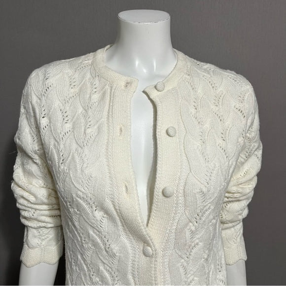 Vintage It’s Pure Gould Irish Cream Knit Cardigan Sweater Sz-Medium