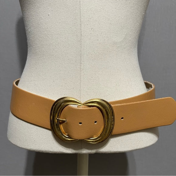 St. John Camel Genuine Leather Belt Sz-41 or Large