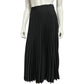 Sag Harbor Black Pleated Midi Skirt Sz-6