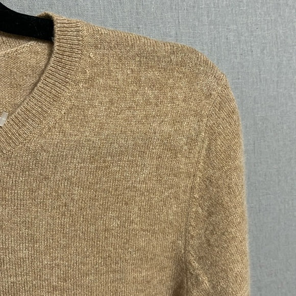 Autograph Camel 100% Cashmere Crewneck Sweater Sz-12