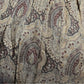 Cortland Collection Paisley Brown Tan Pleated Midi Skirt Sz-14