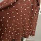 Ann Taylor Brown Polka Dot Midi Dress Sz-8