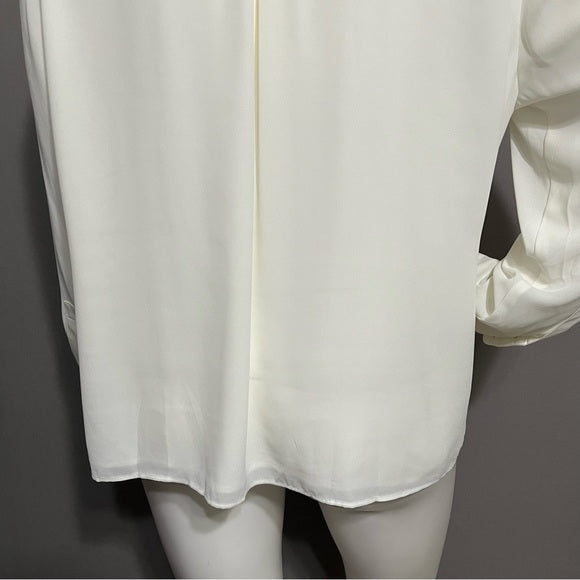 The Limited Collection Cream Long Sleeve Pullover Blouse Sz-2X