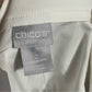 Chico’s White Embroidered Sleeve Lightweight Rain Jacket Sz-12/14