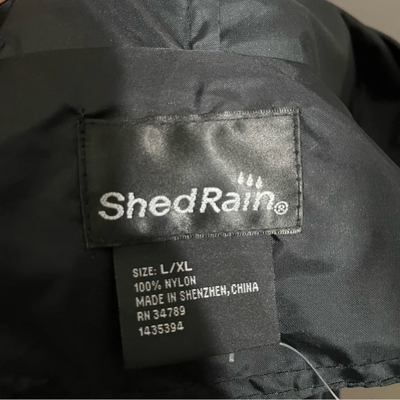 Shed Rain Nylon With Hood Rain Jacket Sz-Large/XL