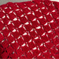 Red Crochet White Pearl Cardigan Sweater Sz-Xtra Small/Small