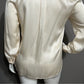 Talbots Cream 100% Silk Classic Button Front Blouse Sz-14