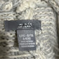 Aerie Gray & White Neutral Print Open Front Hooded Cardigan Sz-Lg/XL