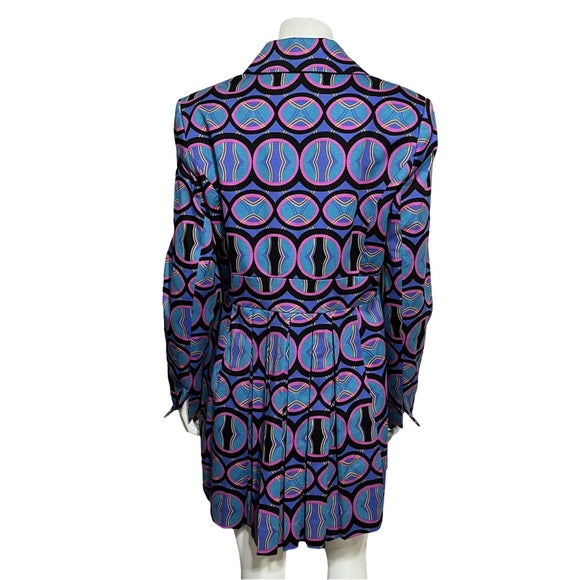 Tyler Boe Artsy Geometric Multicolored Cotton Jacket Size - Medium