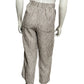 Chico’s 100% Linen Stripe Loose Fit Cropped Pants Sz-0.5 or Large